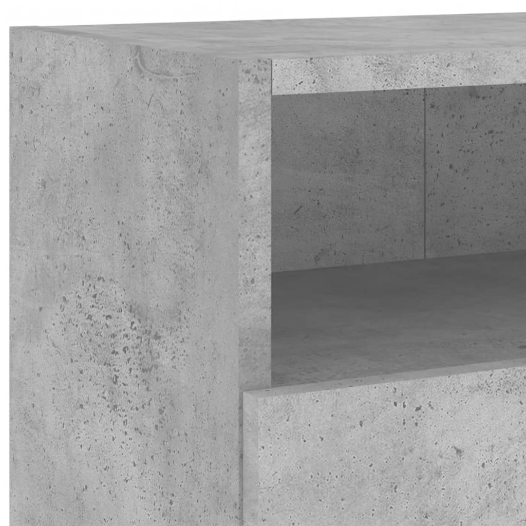 TV wall cabinet concrete grey 100x30x30 cm wood material