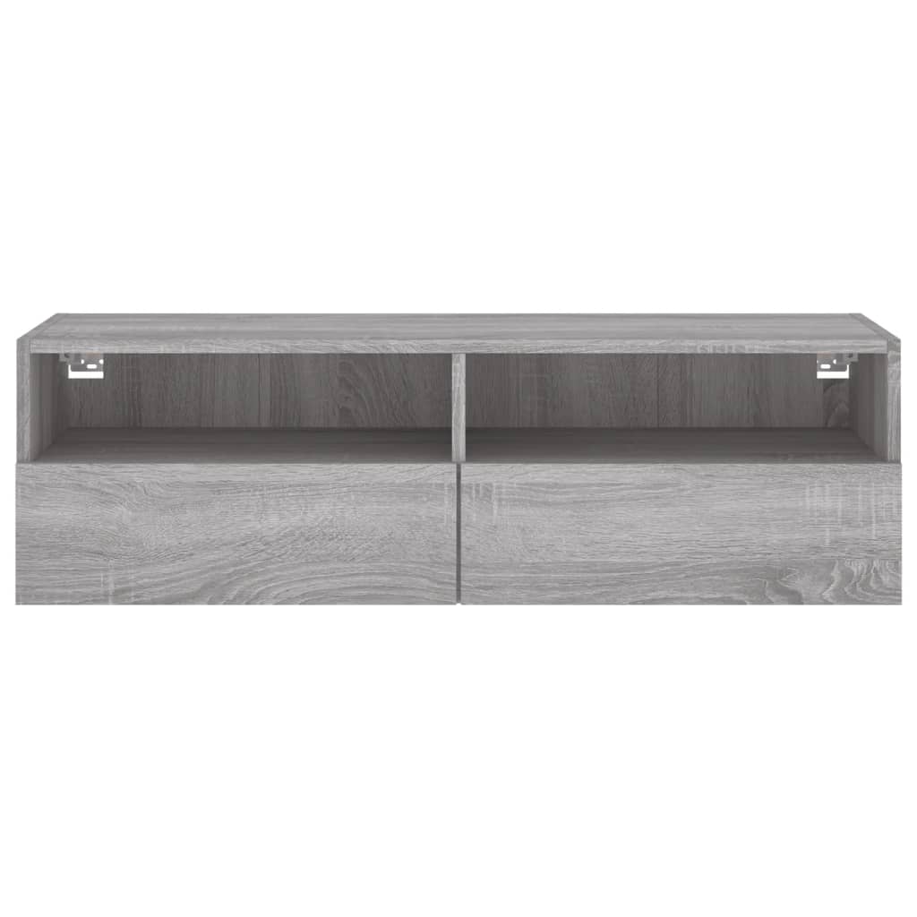 TV wall cabinet gray Sonoma 100x30x30 cm wood material
