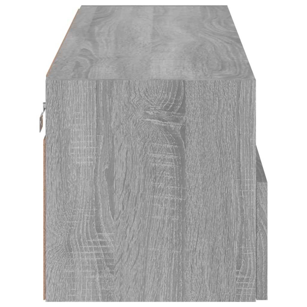 TV wall cabinet gray Sonoma 100x30x30 cm wood material