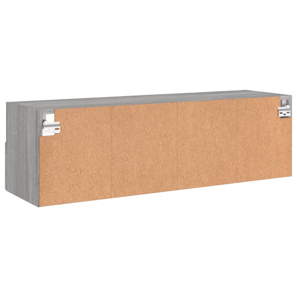 TV wall cabinet gray Sonoma 100x30x30 cm wood material