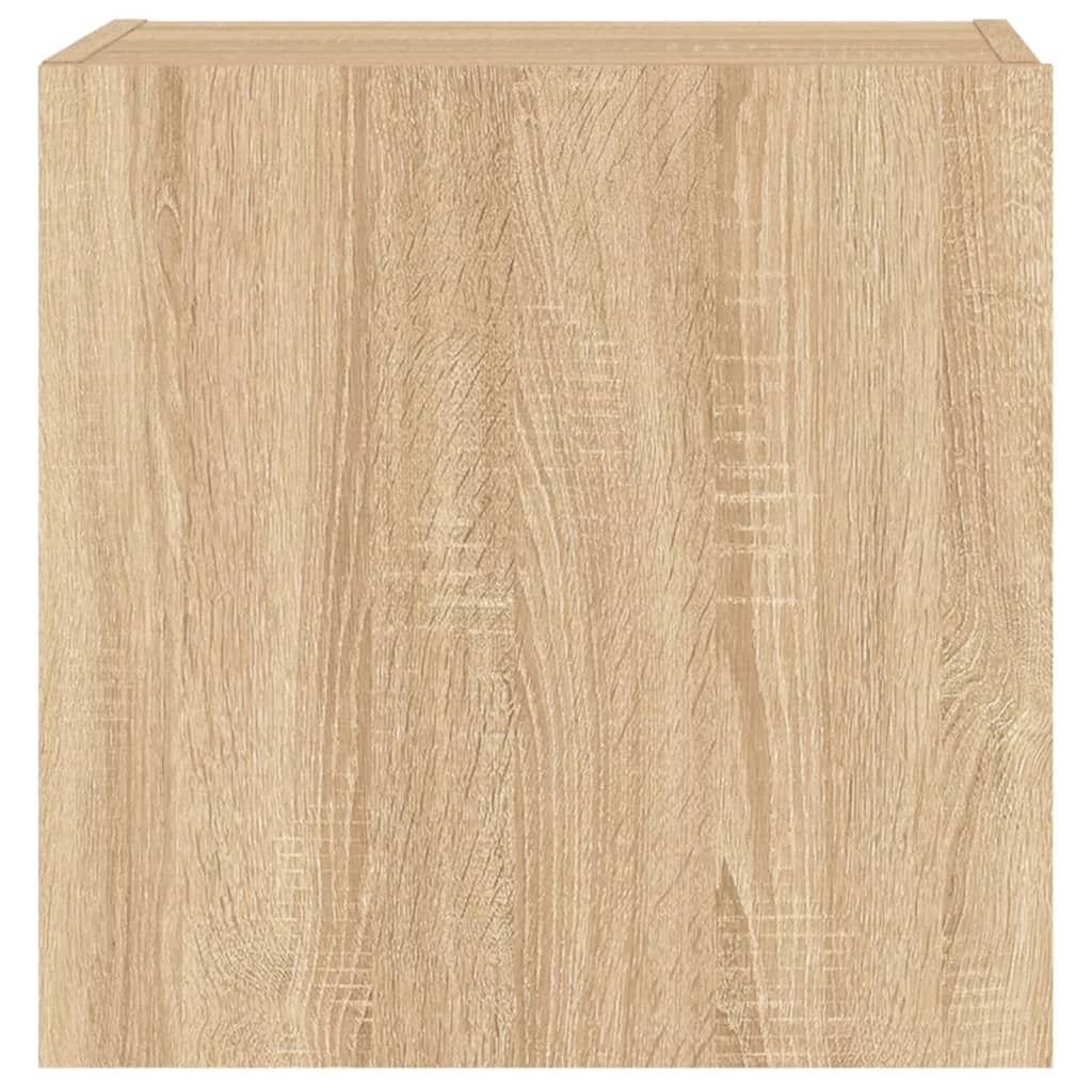 Meubles muraux TV 2 pièces chêne Sonoma 40,5x30x40 cm matériau bois.