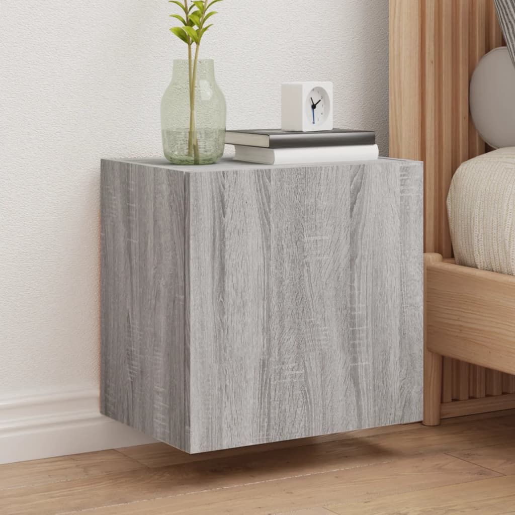 TV wall cabinet gray Sonoma 40.5x30x40 cm wood material