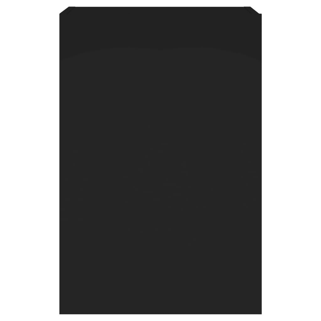 Meuble TV mural noir 40,5x30x60 cm en bois