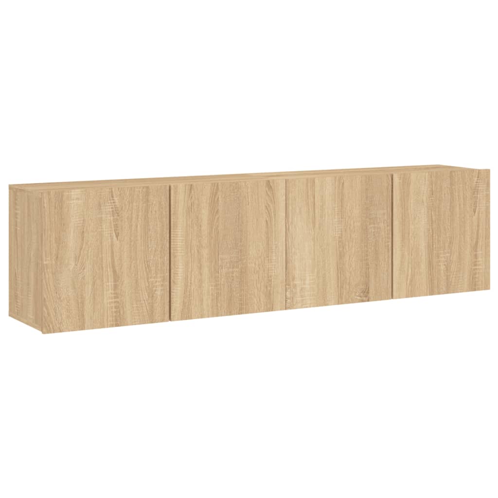 Meubles muraux TV 2 pcs. Chêne Sonoma 80x30x41 cm