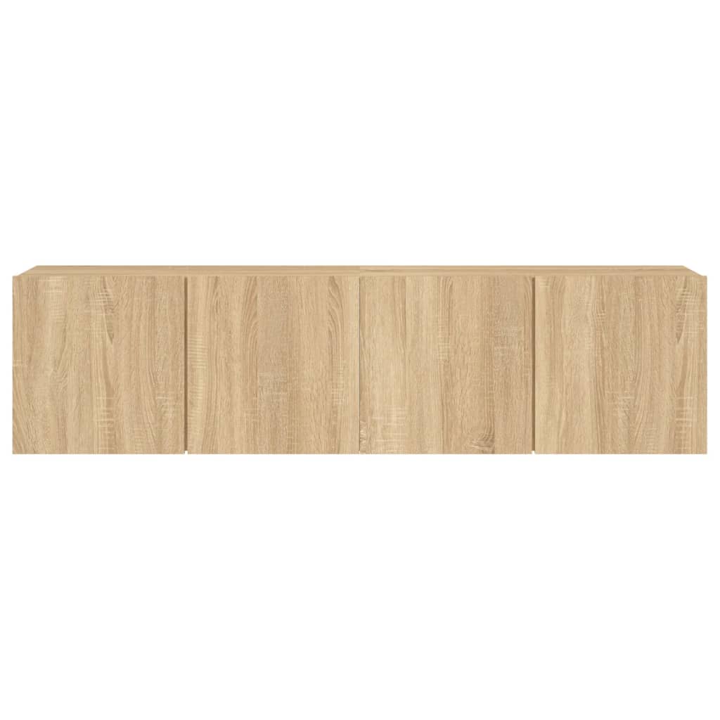 Meubles muraux TV 2 pcs. Chêne Sonoma 80x30x41 cm