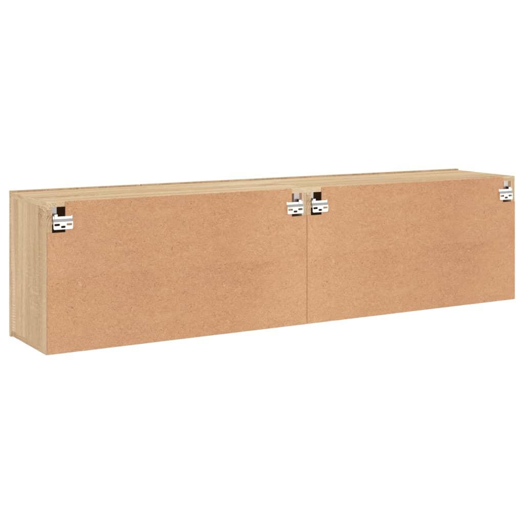 Meubles muraux TV 2 pcs. Chêne Sonoma 80x30x41 cm