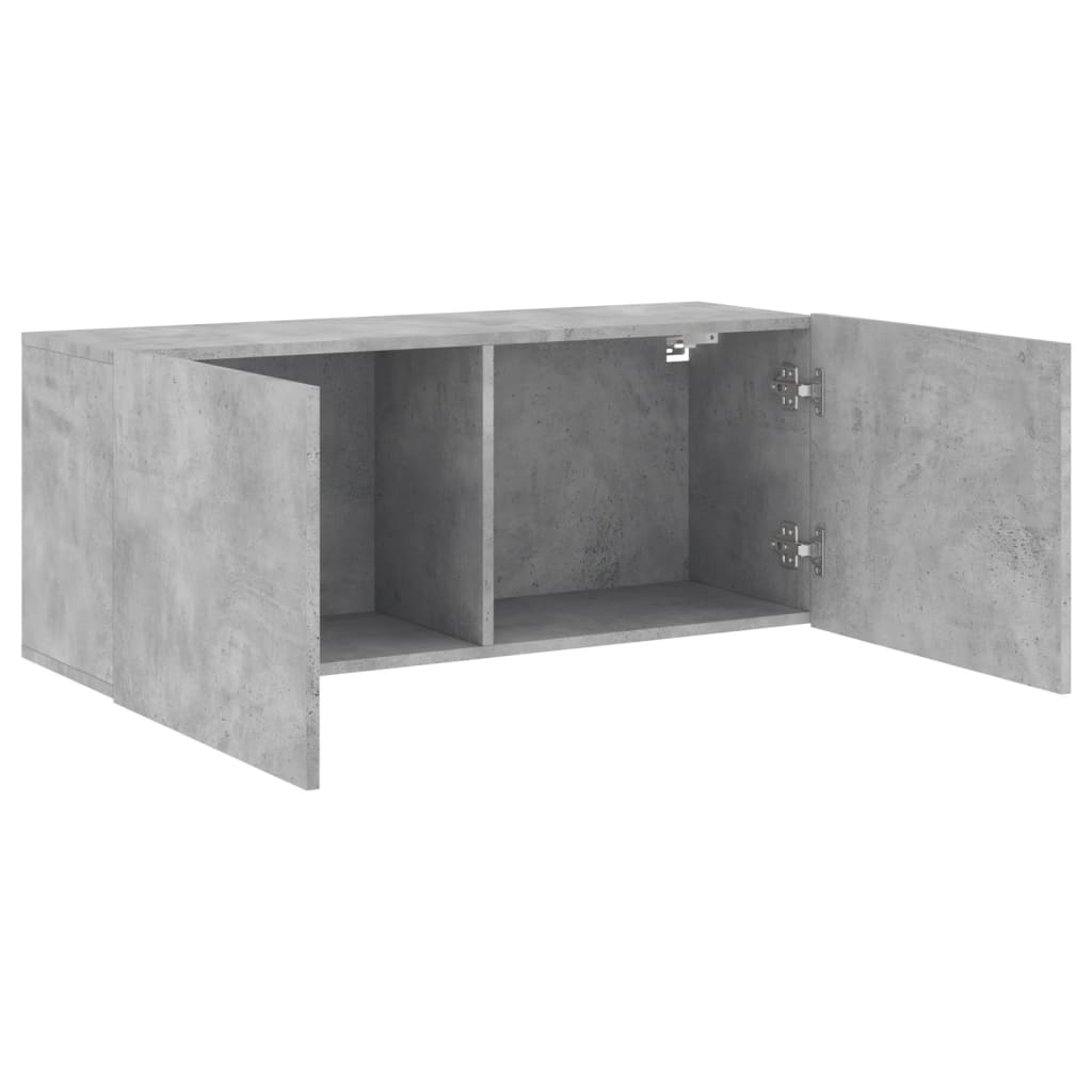 TV wall cabinet concrete grey 100x30x41 cm