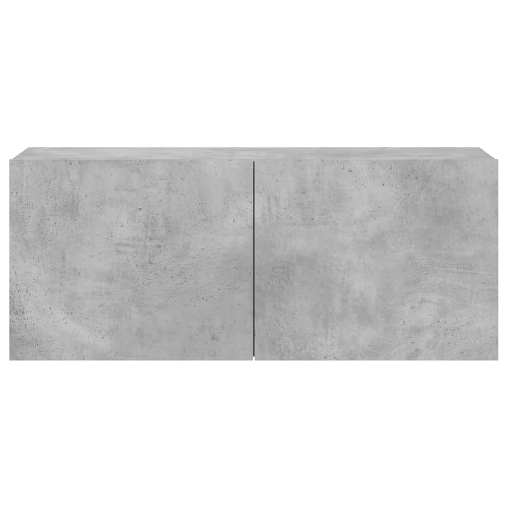 TV wall cabinet concrete grey 100x30x41 cm