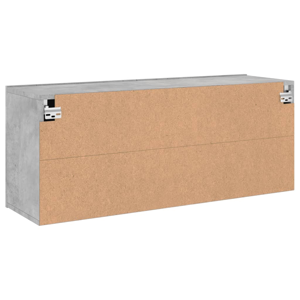 TV wall cabinet concrete grey 100x30x41 cm