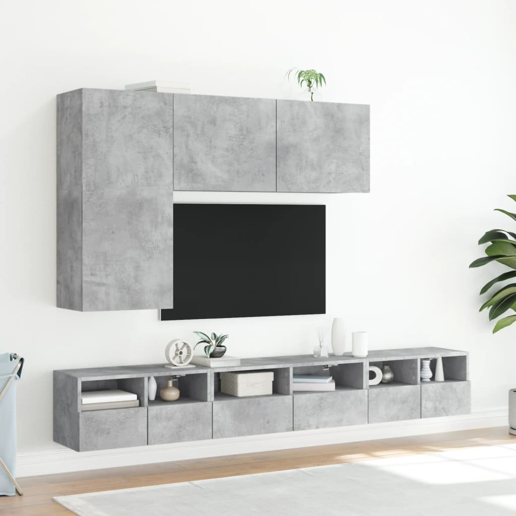 TV wall cabinet concrete grey 100x30x41 cm