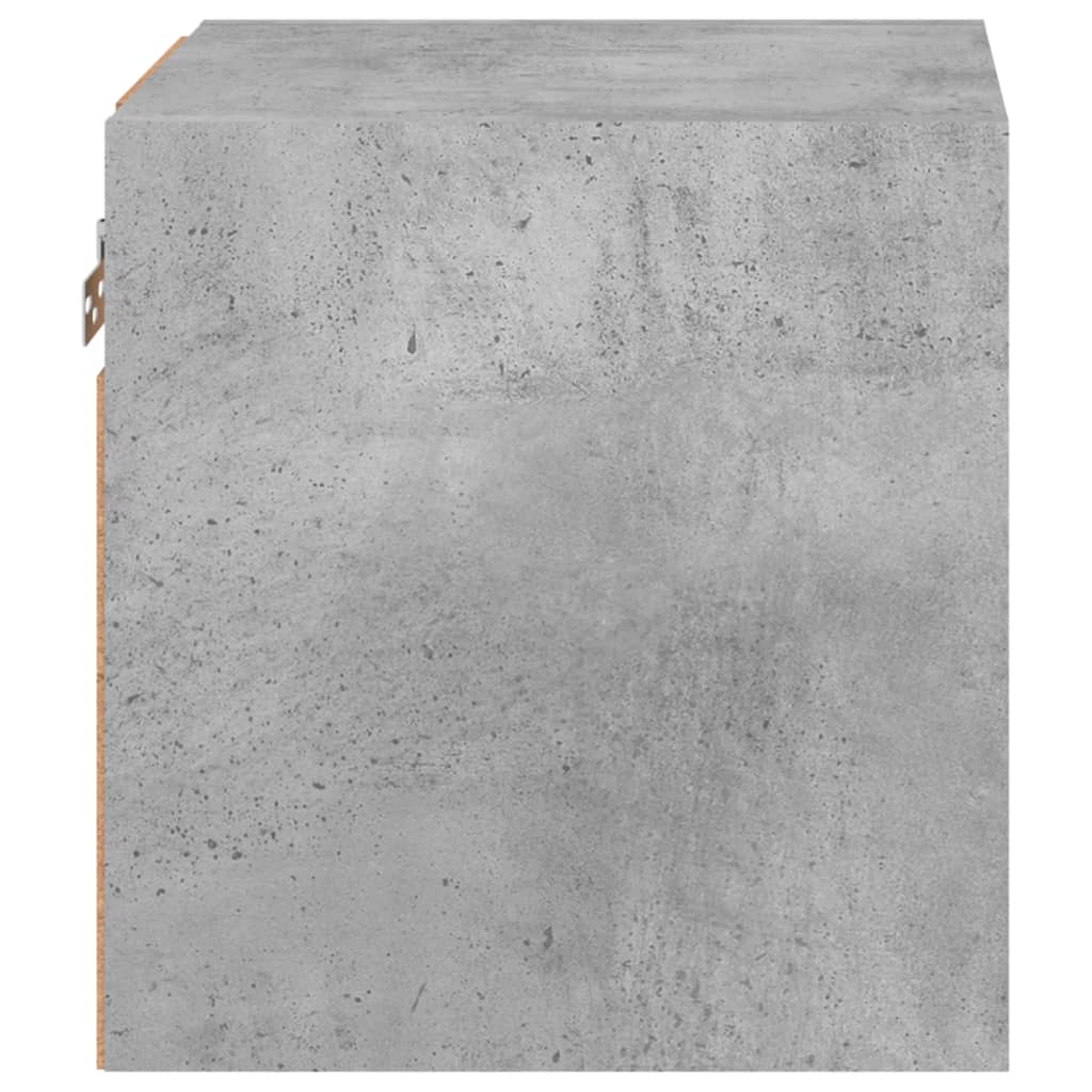 TV wall cabinet with LED lights concrete grey 30x28.5x30 cm