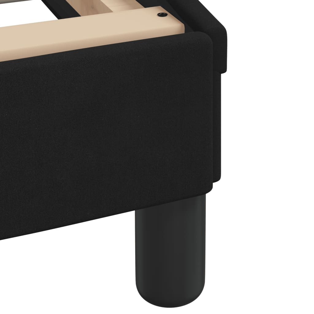 Bed frame without mattress Black 180x200 cm Velvet