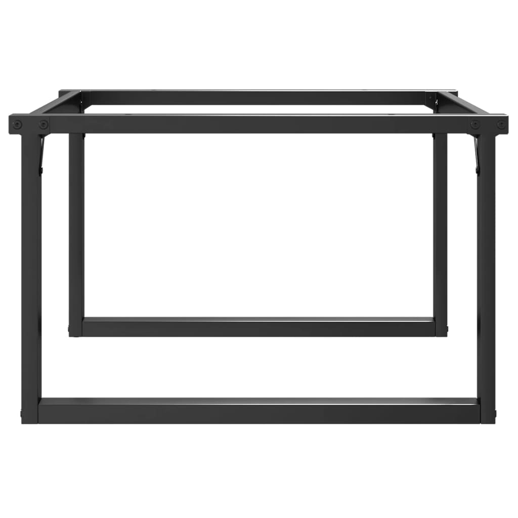 Pieds de table basse en O 70x60x43 cm en acier