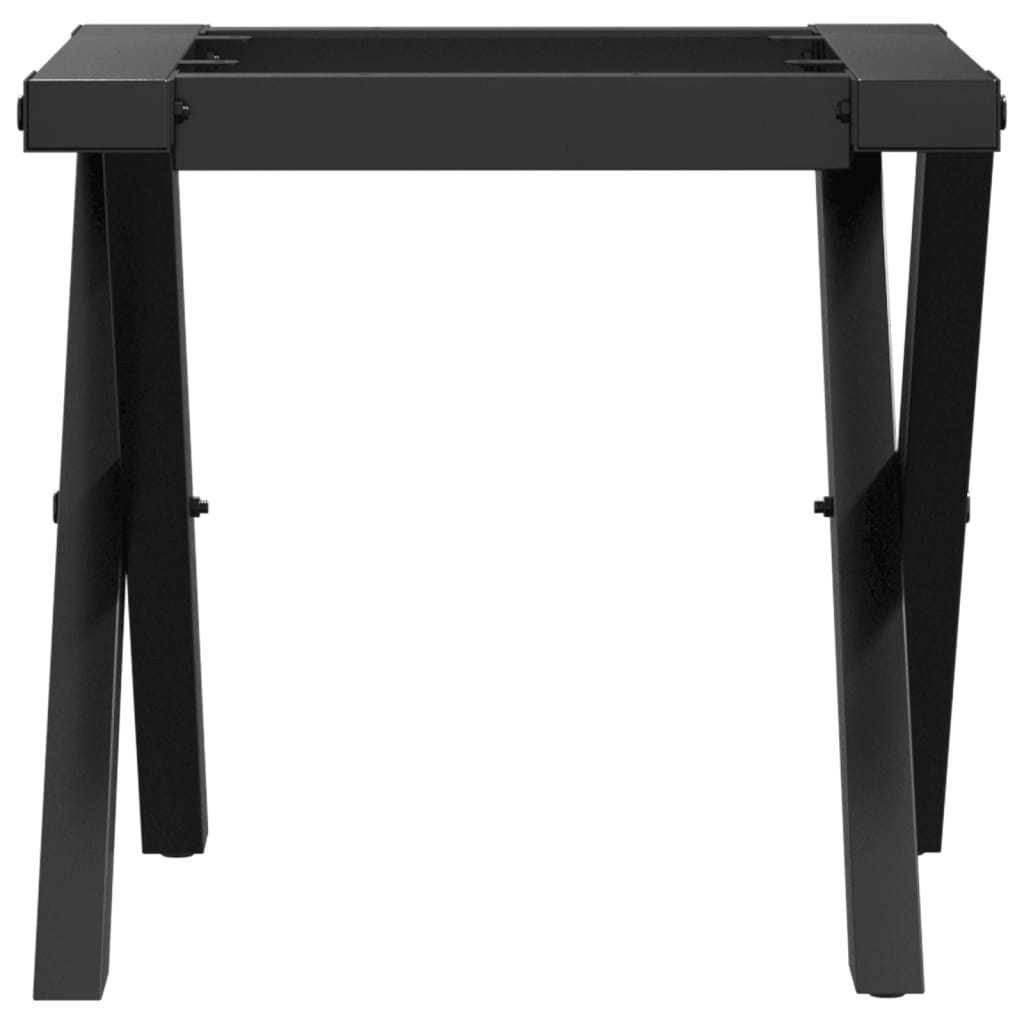 X-shaped coffee table frame 40x40x33 cm cast iron