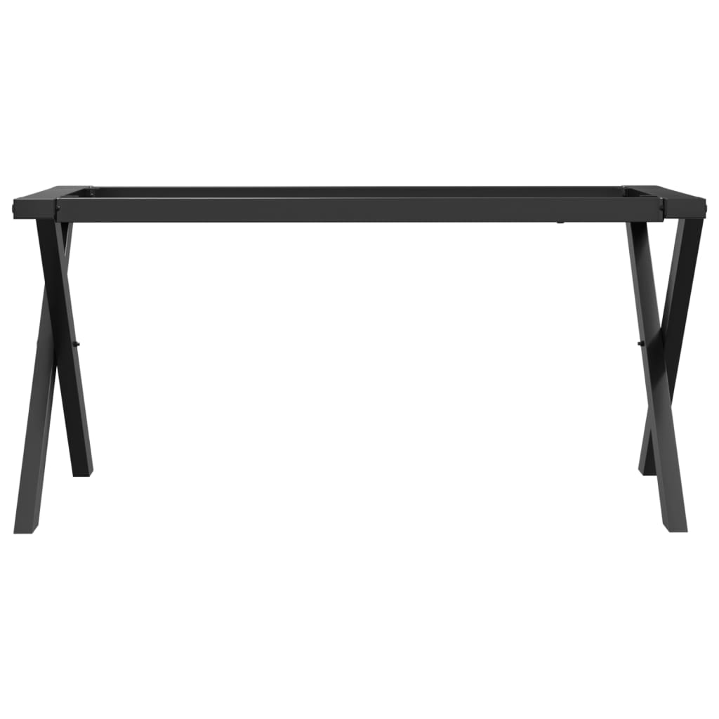 Table basse en X, structure en acier 80x40x43 cm