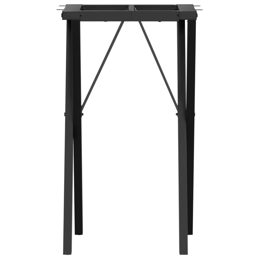 Table à manger en X, structure en acier 40x40x73 cm