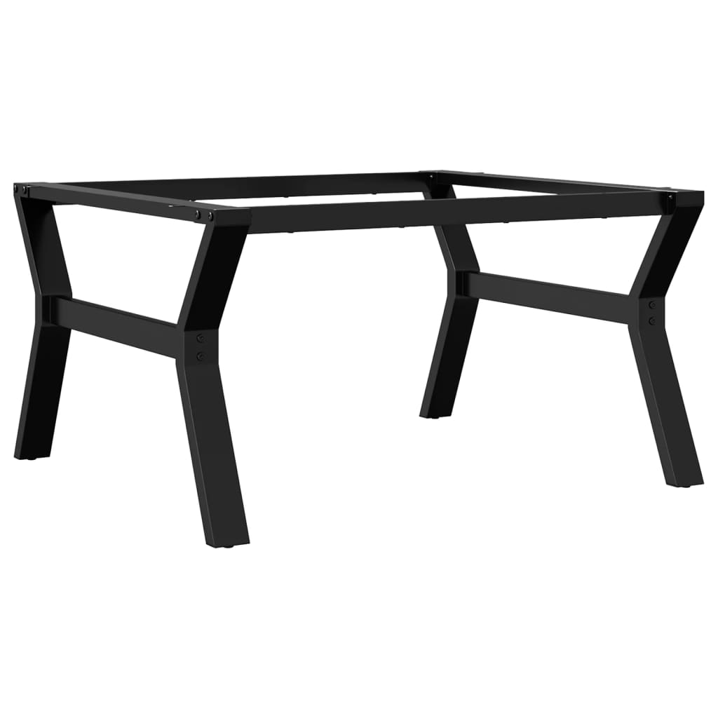 Table basse en Y avec structure en acier 80x70x43 cm