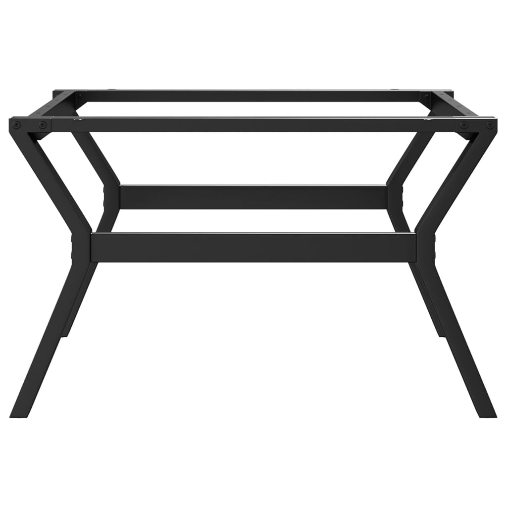 Table basse en Y avec structure en acier 80x70x43 cm