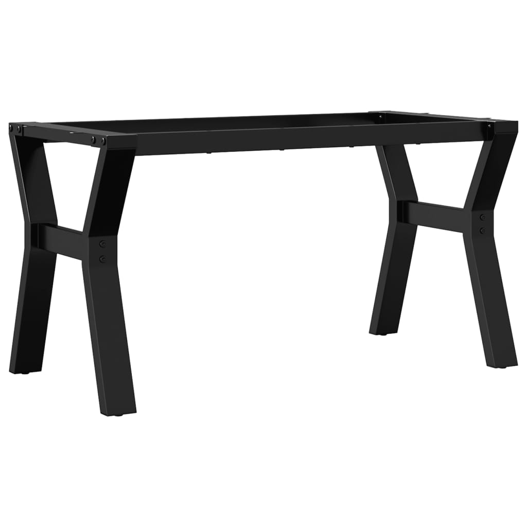 Table basse en Y avec structure en acier 80x40x43 cm