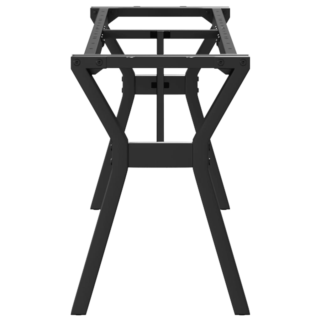 Table basse en Y avec structure en acier 140x30x43 cm