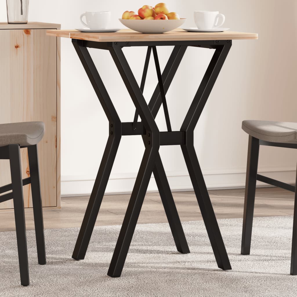 Table à manger en Y avec structure en acier 40x40x73 cm