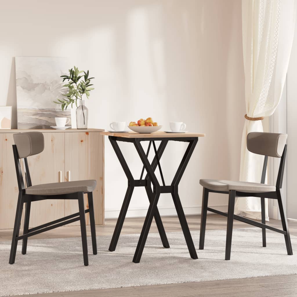 Table à manger en Y avec structure en acier 50x40x73 cm