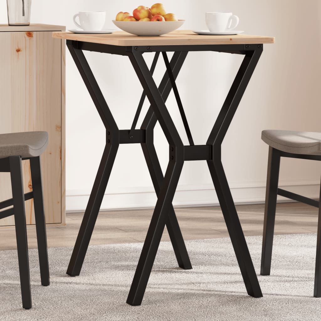 Table à manger en Y avec structure en acier 60x40x73 cm