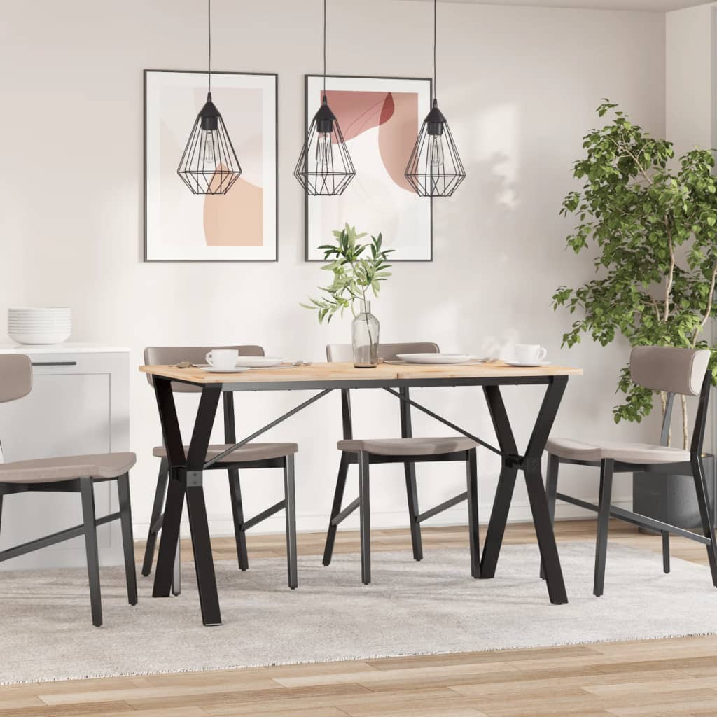 Table à manger en Y avec structure en acier 120x60x73 cm