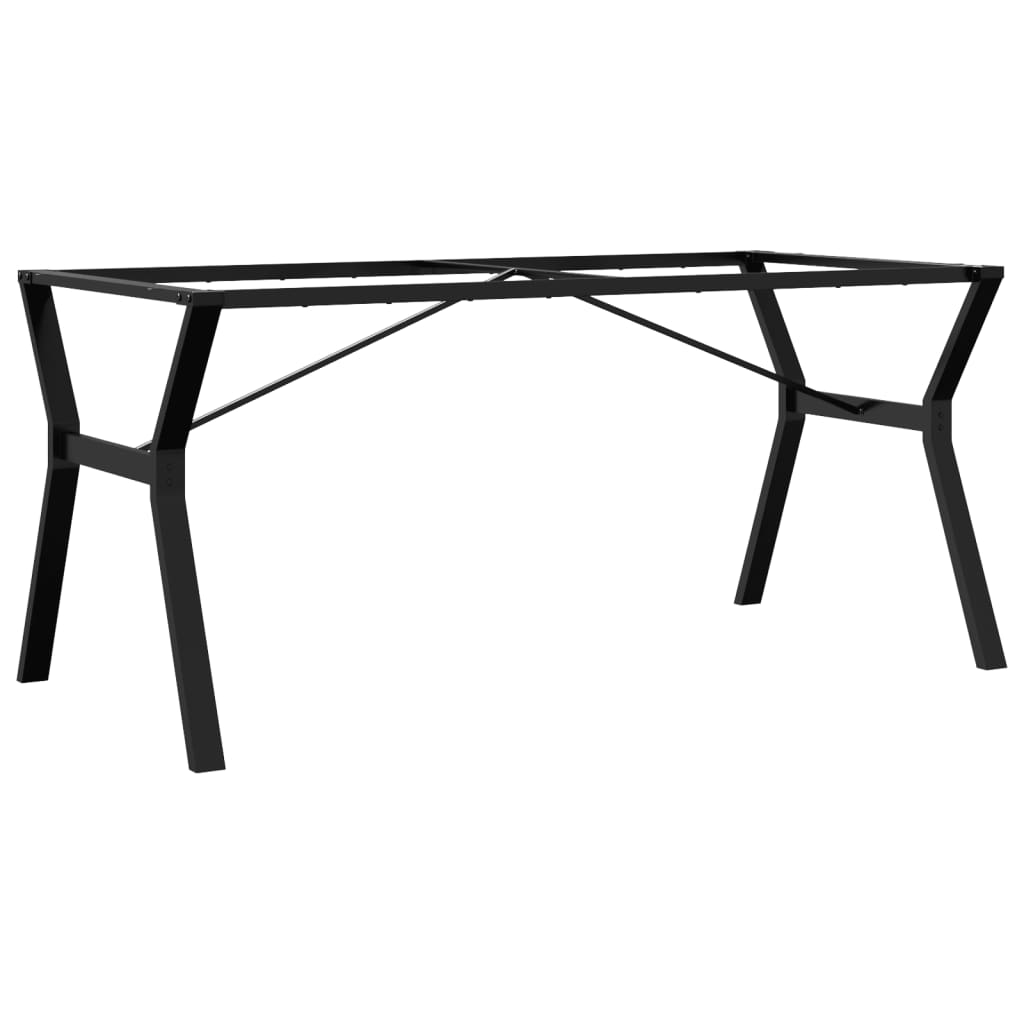 Table à manger en Y avec structure en acier 160x80x73 cm