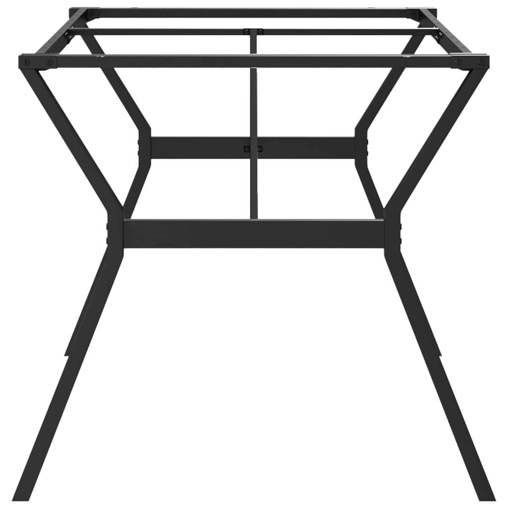Table à manger en Y avec structure en acier 160x80x73 cm