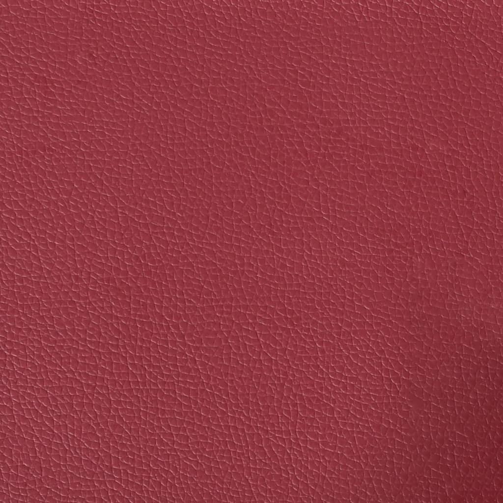 2-tlg. Chesterfield-Sofa-Set Weinrot Kunstleder