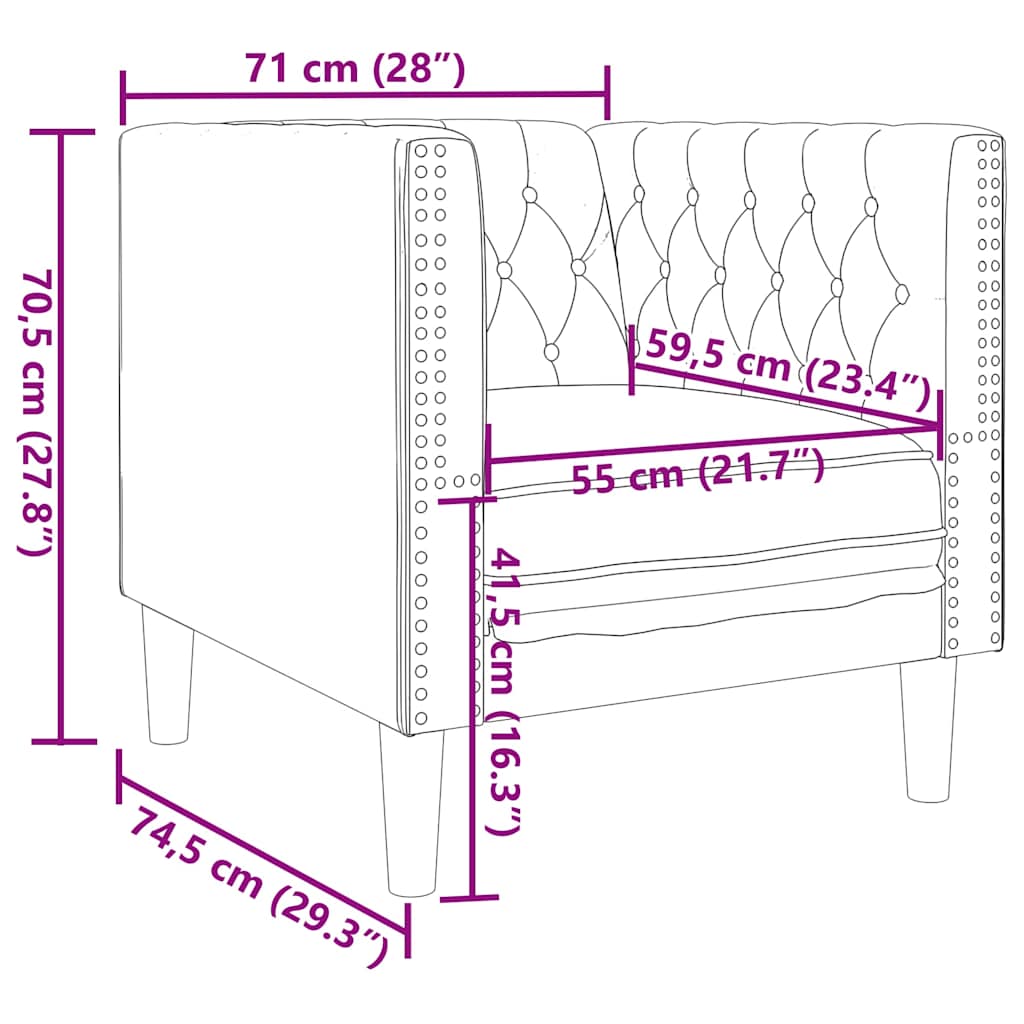 3-tlg. Chesterfield-Sofa-Set mit Nackenrollen Schwarz Samt