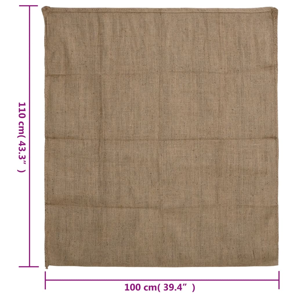 Jutesäcke 10 Stück 100 x 110 cm 100 % Jute 340 g/m²