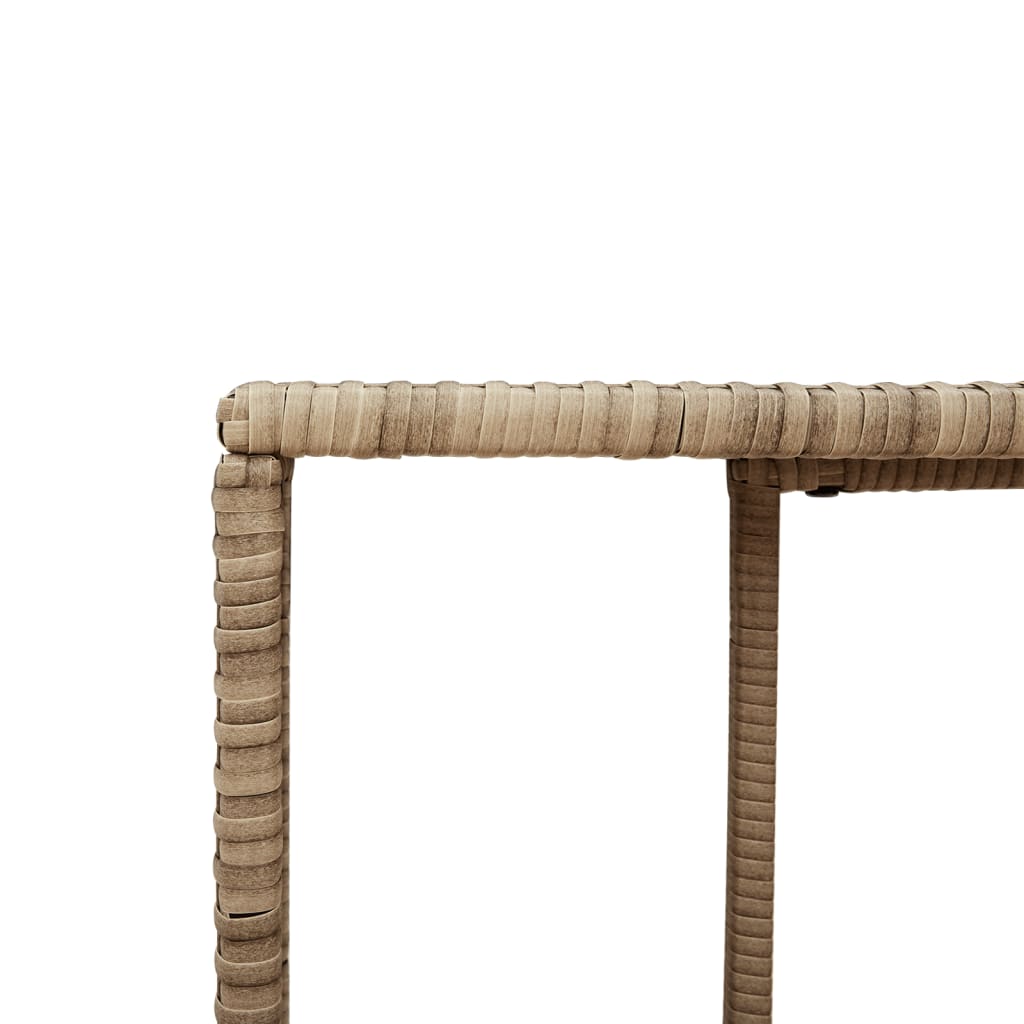 Etagères d'extérieur 2 pcs. Polyrotin beige