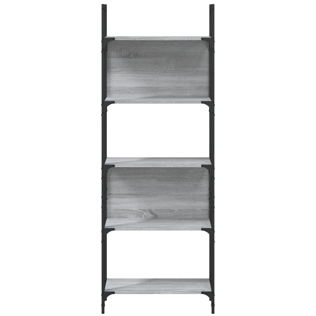 Bibliothèque 5 étagères Sonoma gris 60,5x24x166,5 cm matériau bois