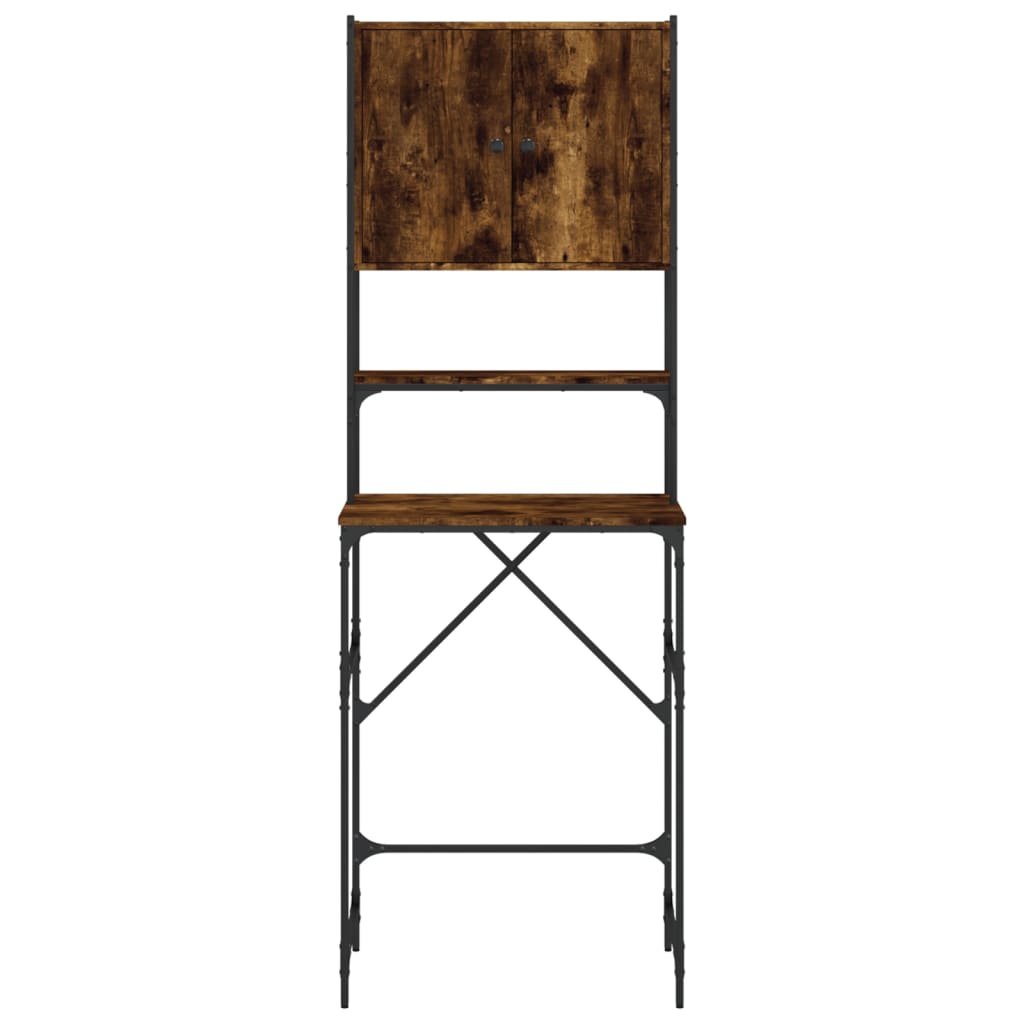 Washing machine cabinet smoked oak 68x48.5x194 cm