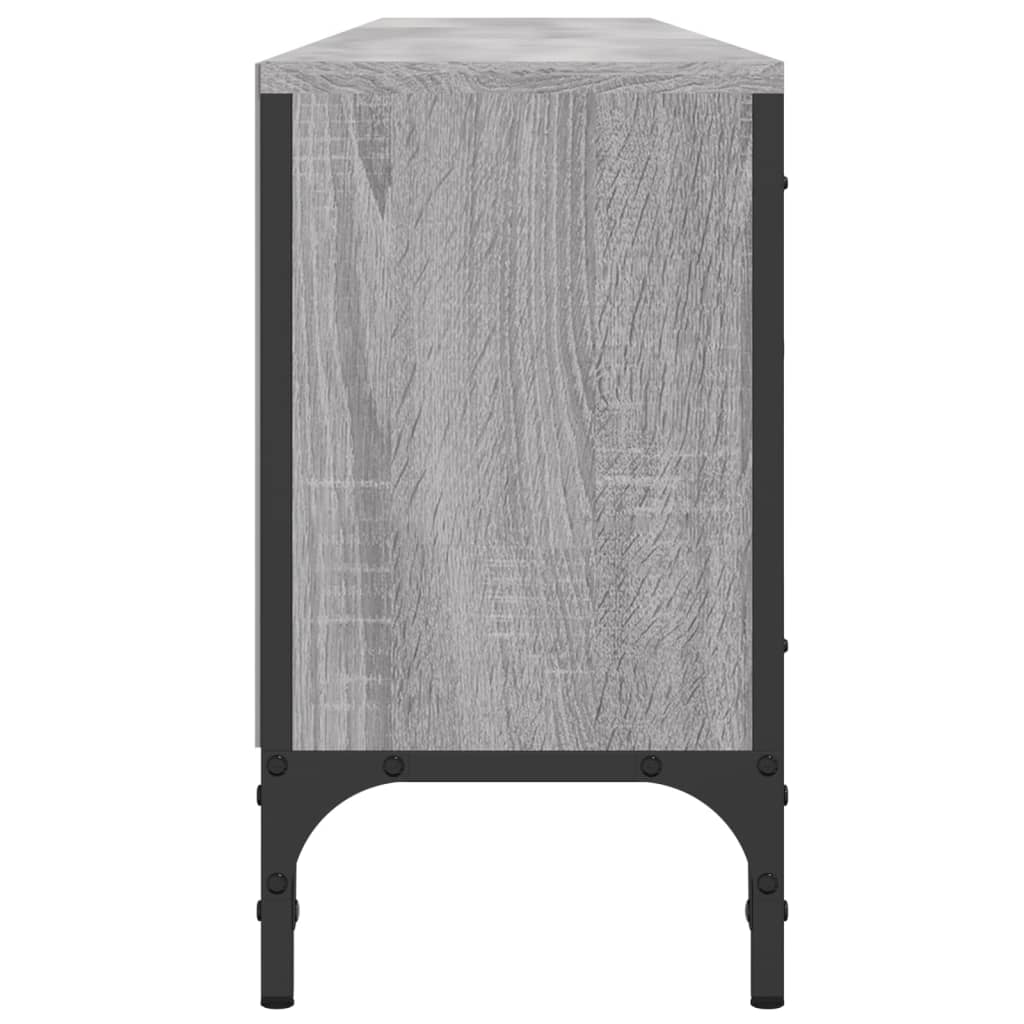 Meuble TV avec tiroir gris Sonoma 200x25x44 cm en bois