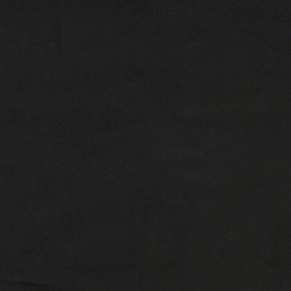 Bettgestell ohne Matratze "Hanko" Schwarz 80x200 cm Samt