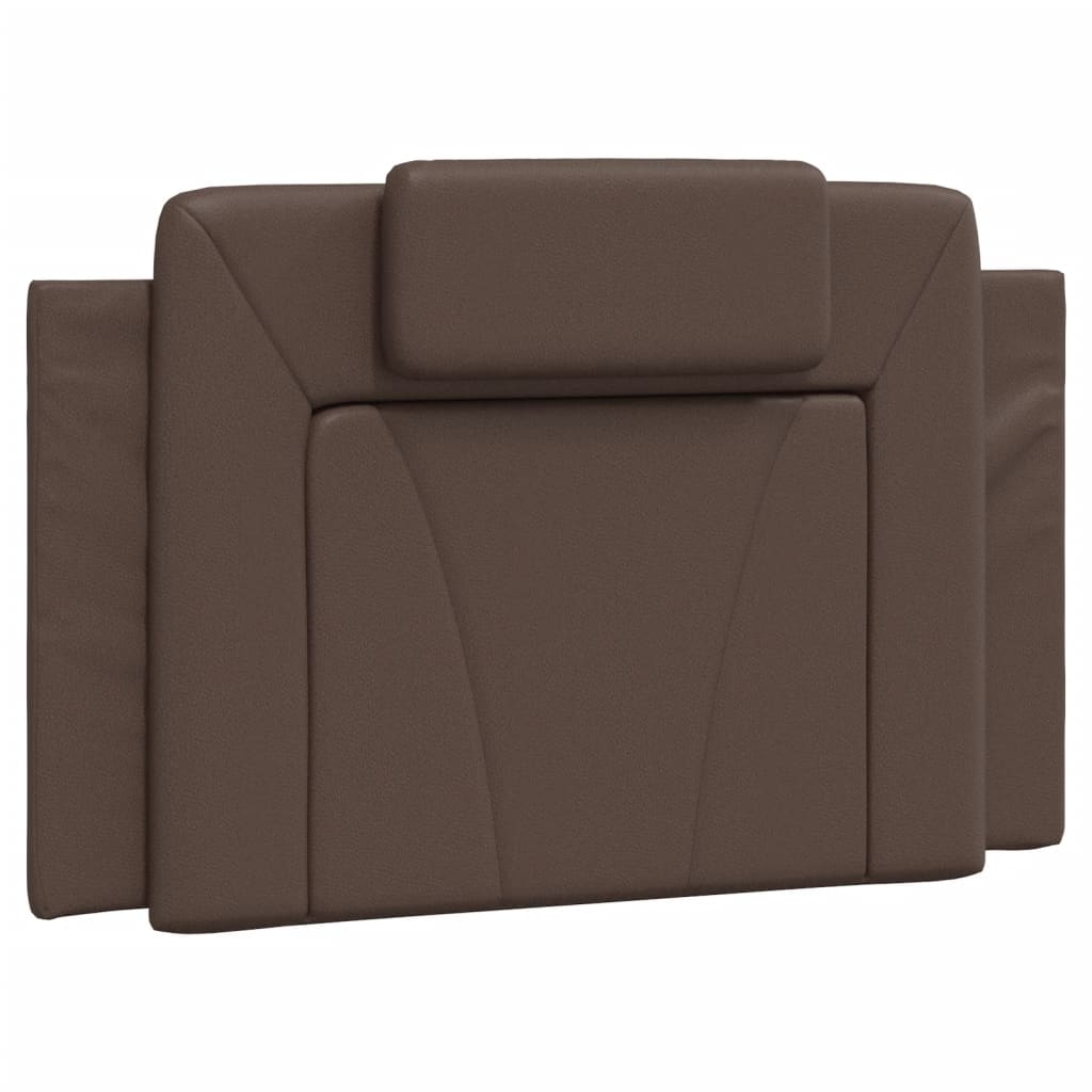 Bed frame with headboard brown 80x200 cm artificial leather