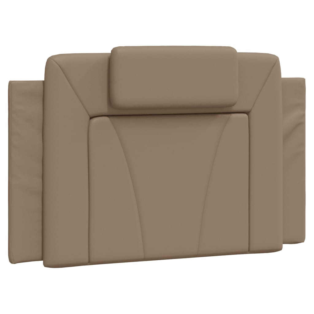 Bed frame with headboard cappuccino brown 90x190 cm artificial leather