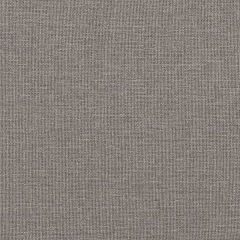 Bett mit Matratze "Dover" Taupe 120x200 cm Stoff