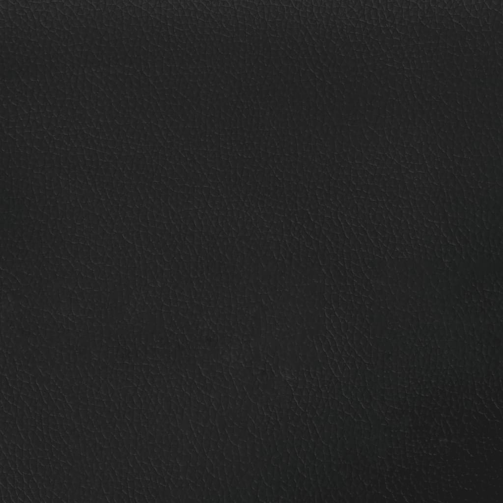 Bed with mattress black 160x200 cm artificial leather