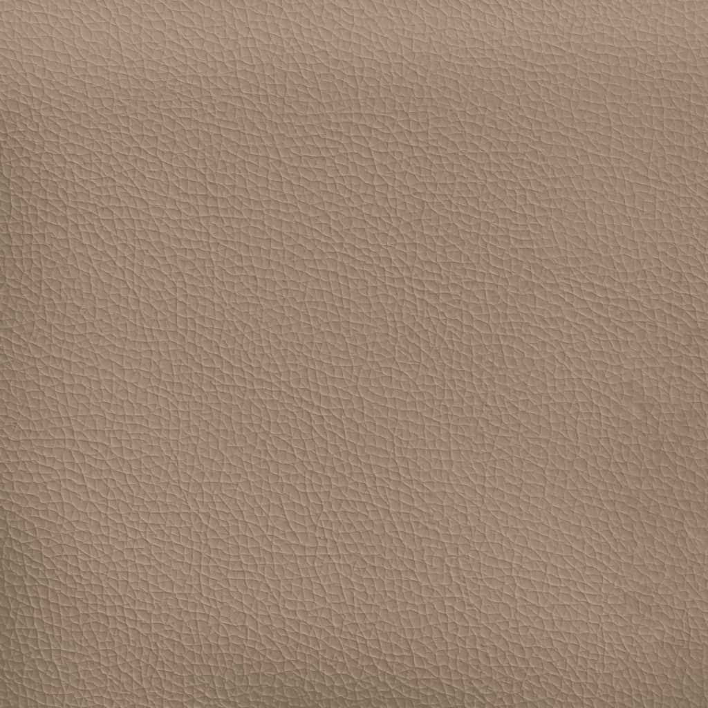 Bett mit Matratze "Dover" Cappuccino-Braun 200x200 cm Kunstleder