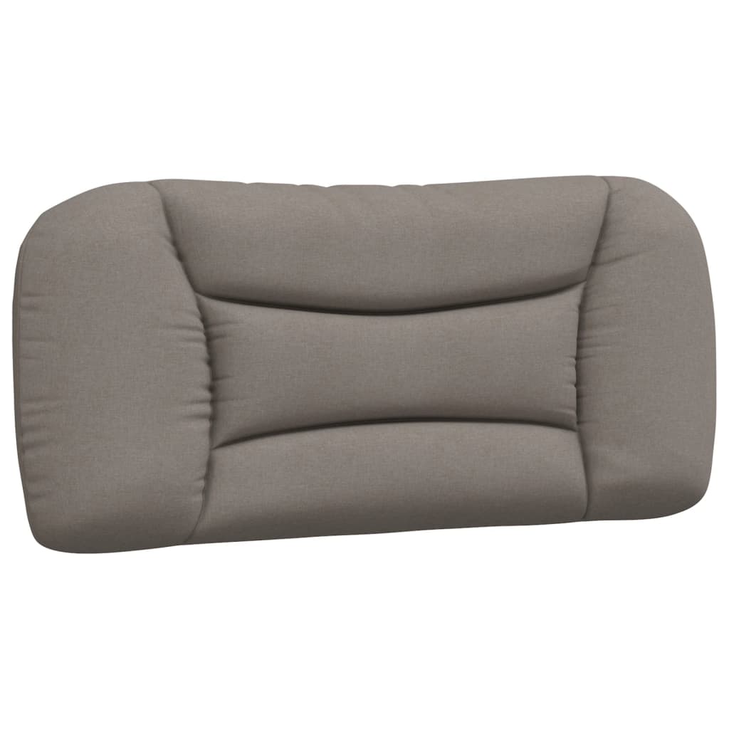 Bett mit Matratze "Hvar" Taupe 90x200 cm Stoff