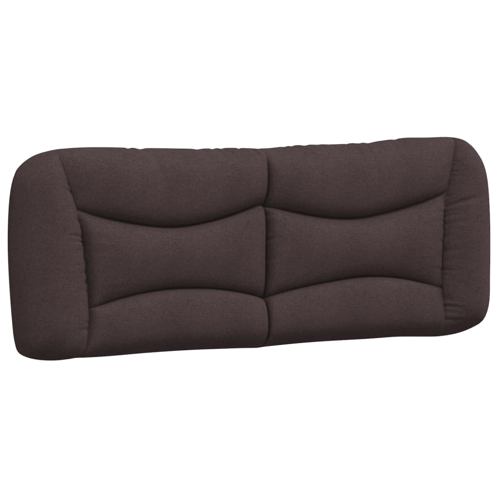 Bett mit Matratze "Hvar" Dunkelbraun 140x190 cm Stoff