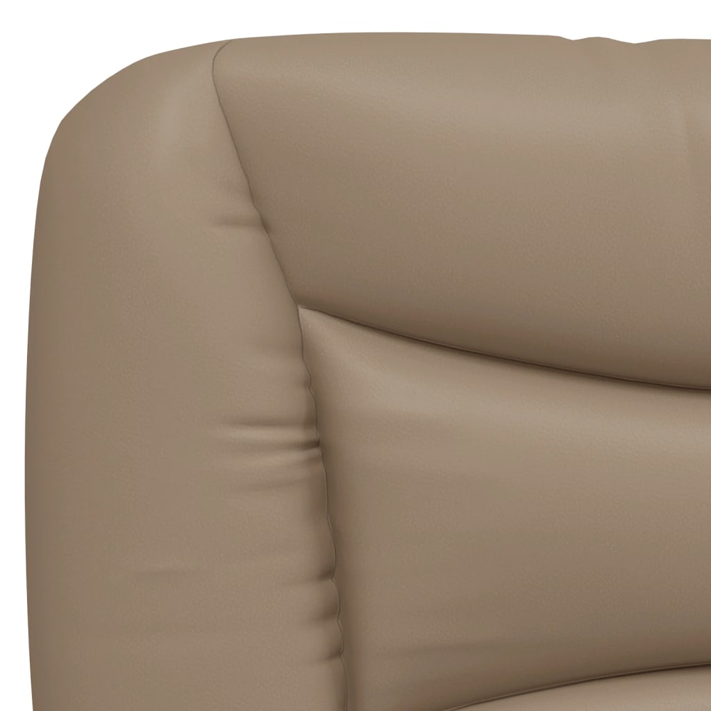 Bett mit Matratze "Hvar" Cappuccino-Braun 200x200 cm Kunstleder