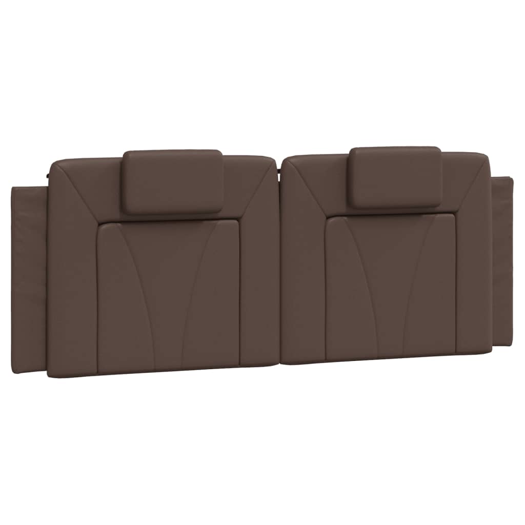Bett "Viana" mit Matratze Braun 140x190 cm Kunstleder