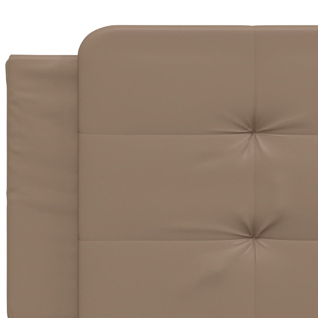 Bett mit Matratze "Zadar" Cappuccino-Braun 200x200 cm Kunstleder