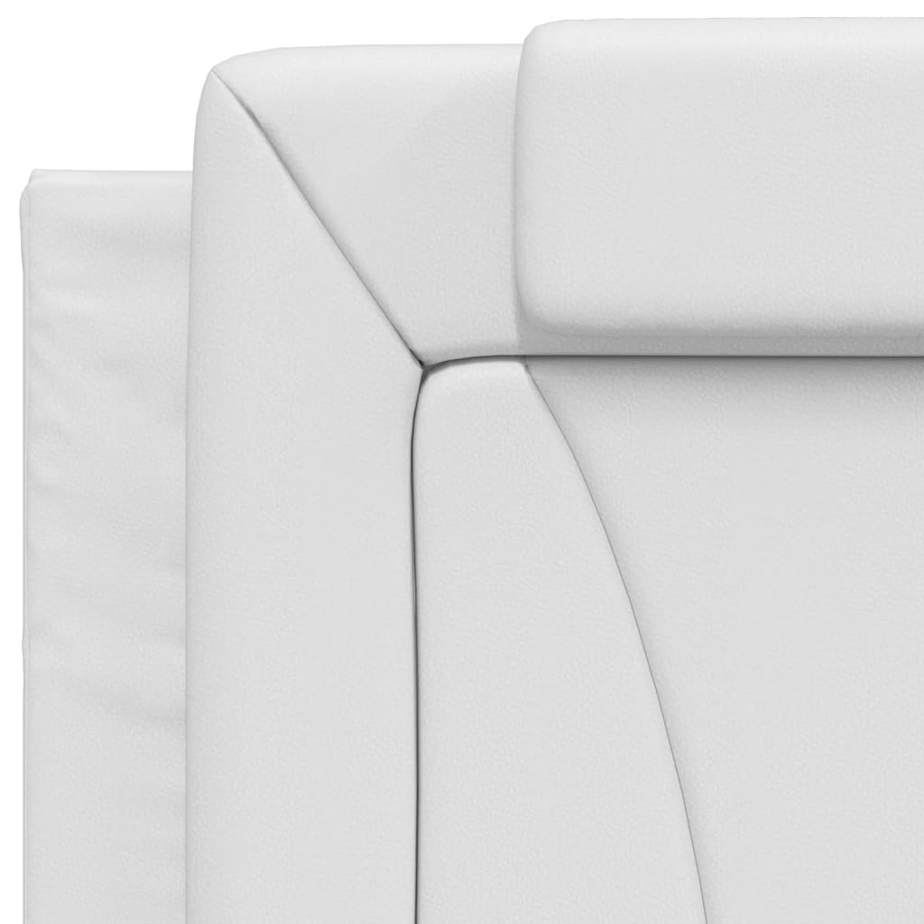 Bettgestell "Viana" mit LED ohne Matratze Weiß 90x190 cm