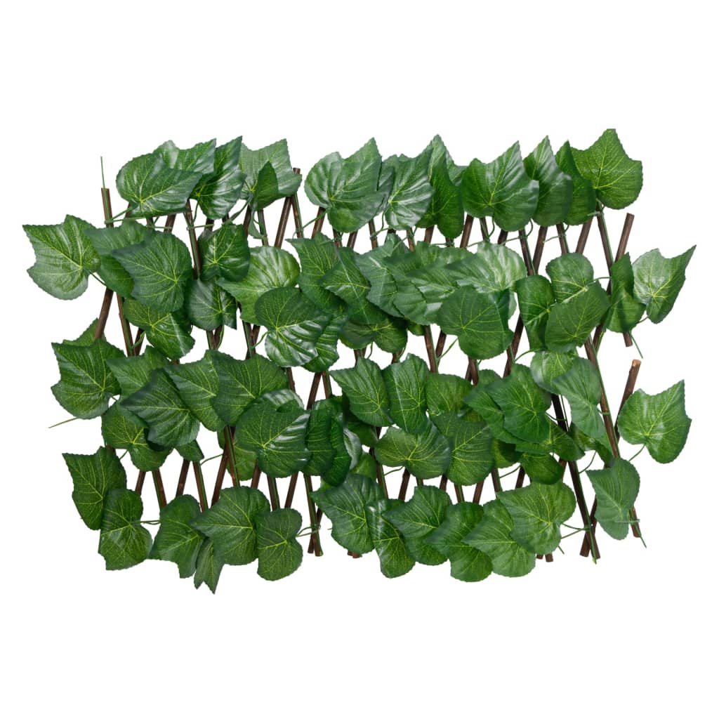 Trellis with Artificial Vine Leaves 5 pcs. Expandable 180x20cm